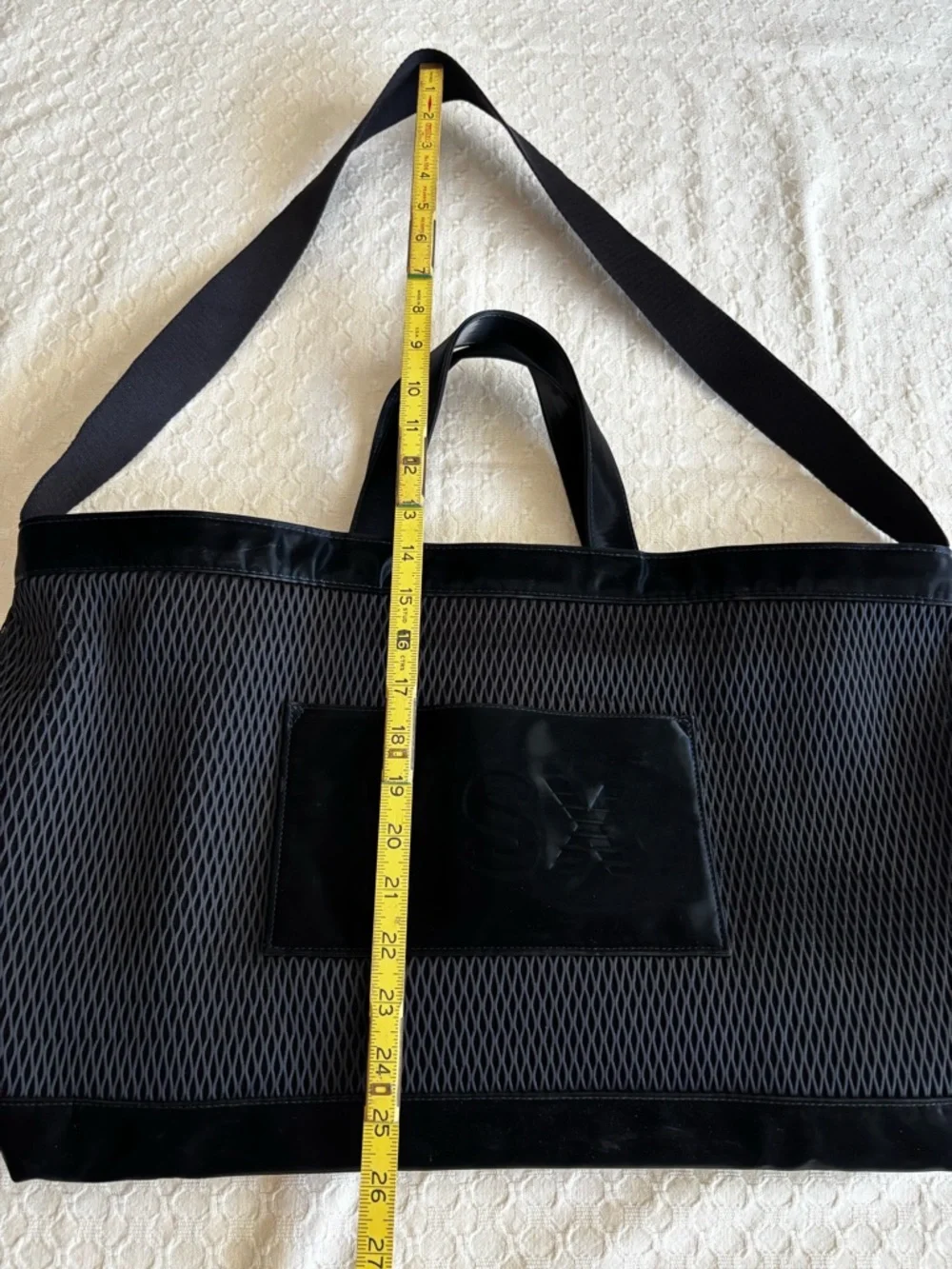 Victoria's Secret Black Mesh VSX Duffel Tote